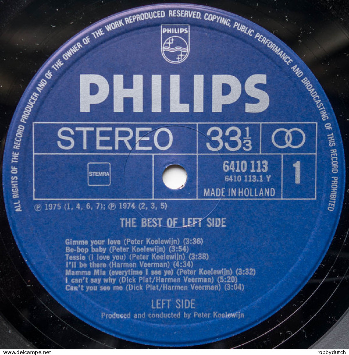 * LP *  THE BEST OF LEFT SIDE (Holland 1975) - Disco, Pop