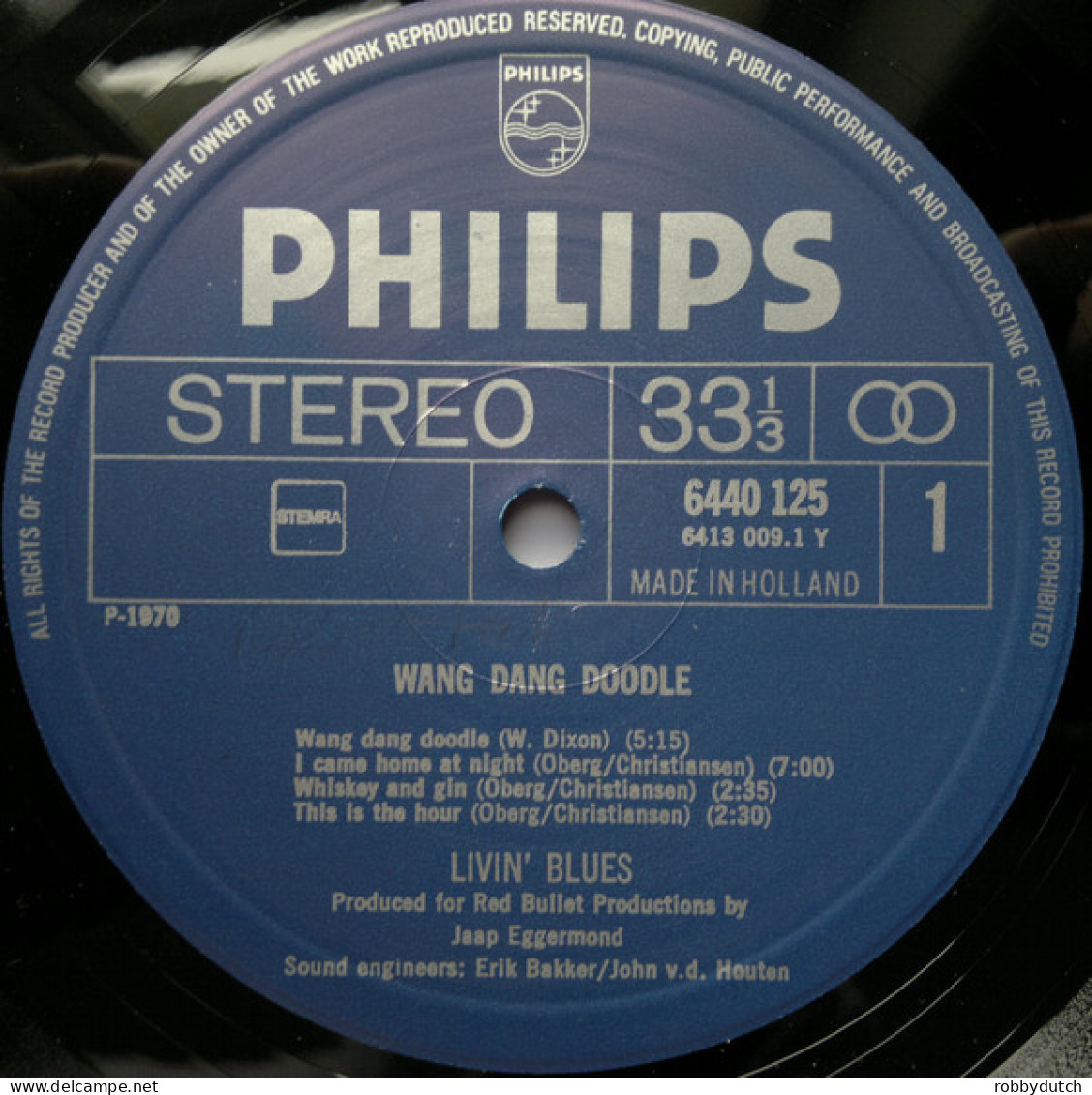 * LP *  LIVIN'  BLUES - WANG DANG DOODLE (Holland 1970 Reissue) - Blues