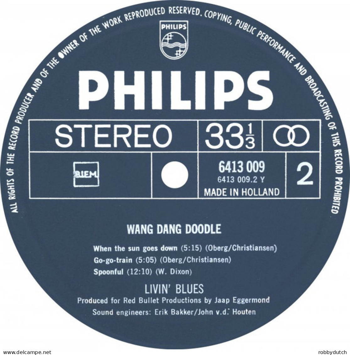 * LP *  LIVIN'  BLUES - WANG DANG DOODLE (Holland 1970 ) - Blues