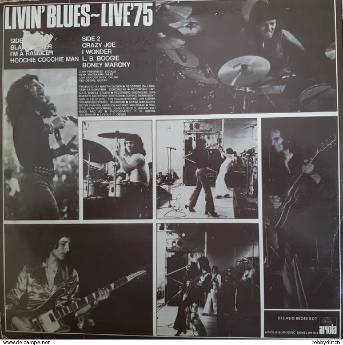 * LP *  LIVIN'  BLUES - LIVE ' 75 (Holland 1975) - Blues