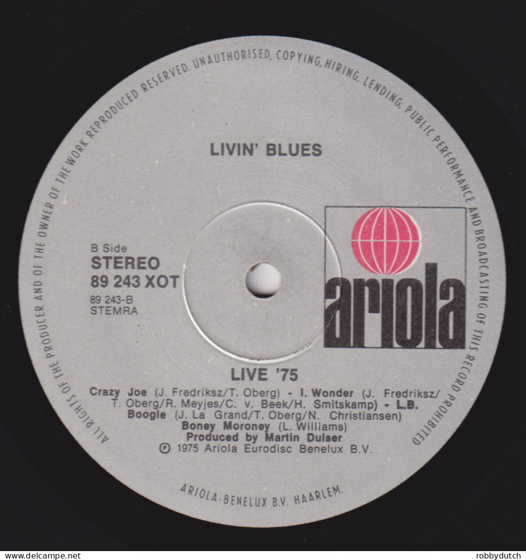 * LP *  LIVIN'  BLUES - LIVE ' 75 (Holland 1975) - Blues