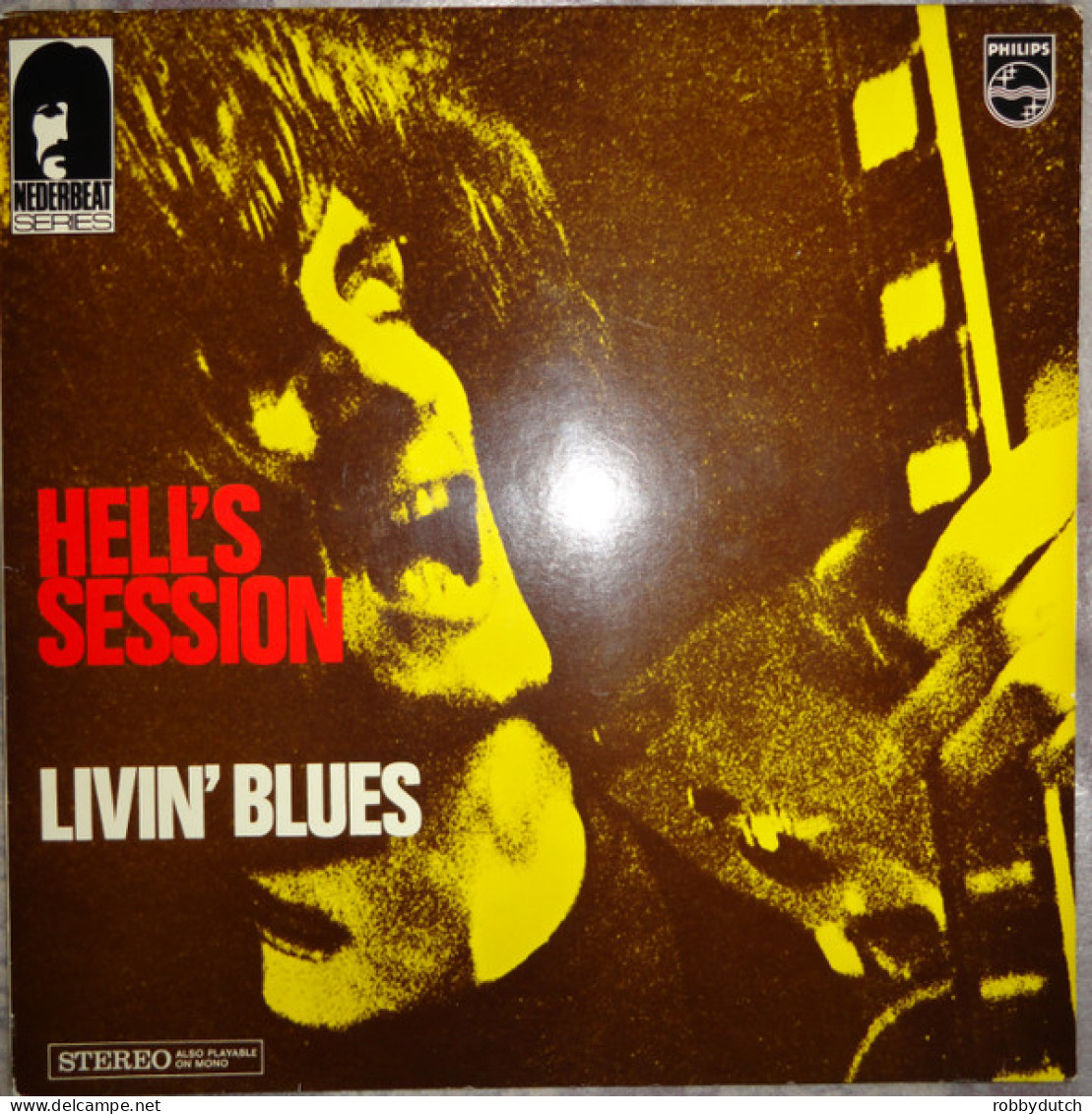 * LP *  LIVIN'  BLUES - HELL'S SESSION (Holland 1969 Reissue) - Blues