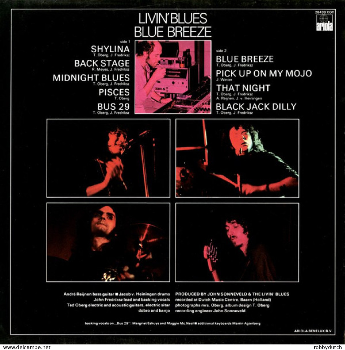 * LP *  LIVIN'  BLUES - BLUE BREEZE (Holland 1976) - Blues