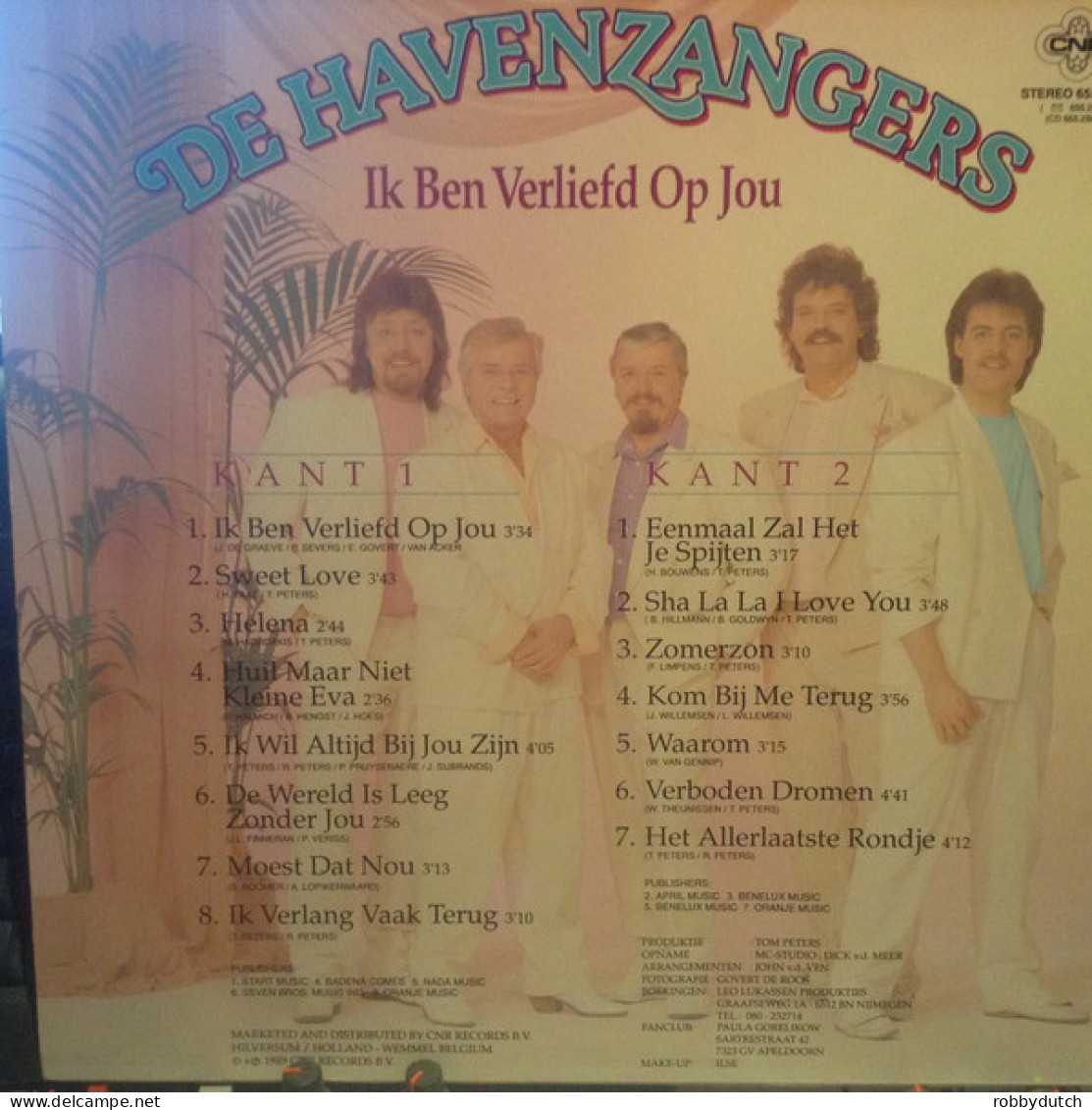 * LP *  DE HAVENZANGERS - IK BEN VERLIEFD OP JOU (Holland 1989 EX!!) - Autres - Musique Néerlandaise