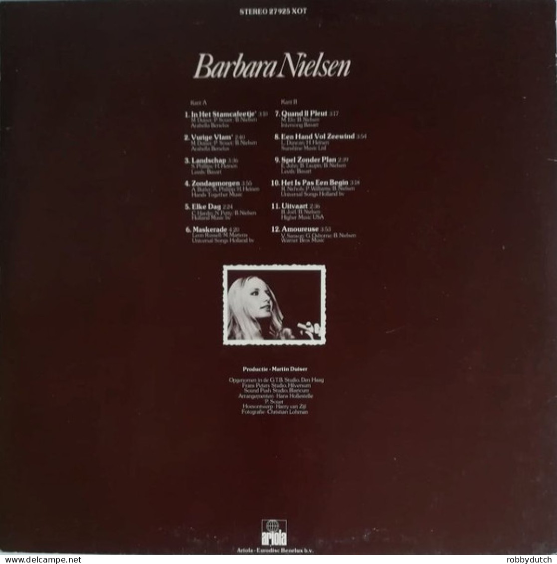 * LP *  BARBARA NIELSEN - SAME (Holland 1976 EX-) - Autres - Musique Néerlandaise