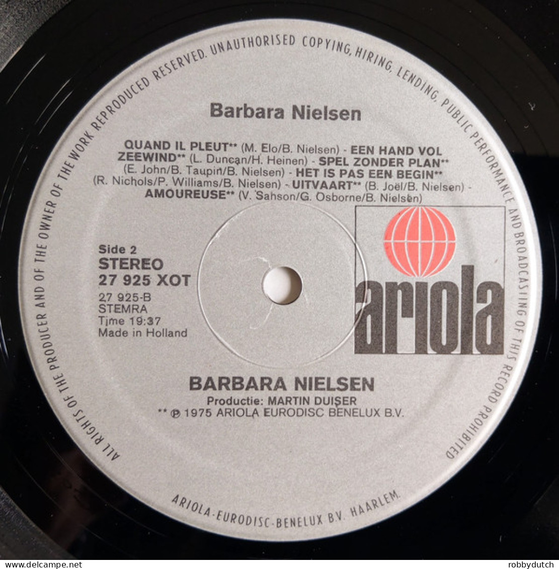 * LP *  BARBARA NIELSEN - SAME (Holland 1976 EX-) - Autres - Musique Néerlandaise