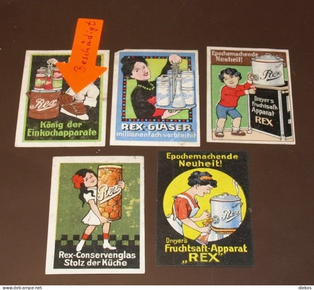 Werbemarke Cinderella Poster Stamp Rex Einkochapparate  #320 - Vignetten (Erinnophilie)