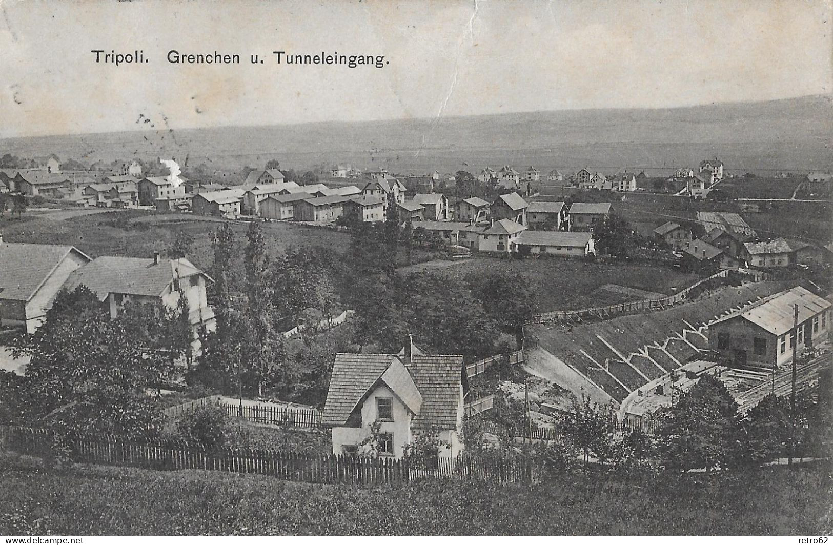 GRENCHEN ► Tripoli Grenchen Und Tunneleingang Anno 1915   ►RAR◄ - Autres & Non Classés