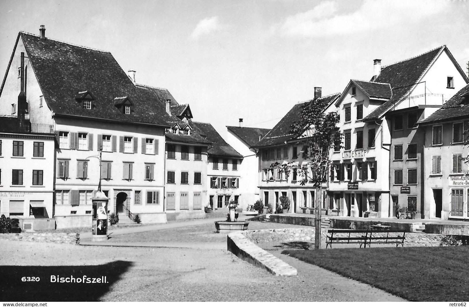 BISCHOFSZELL ► Alter Dorfplatz Mit Dem Lindenhof Anno 1954 - Bischofszell