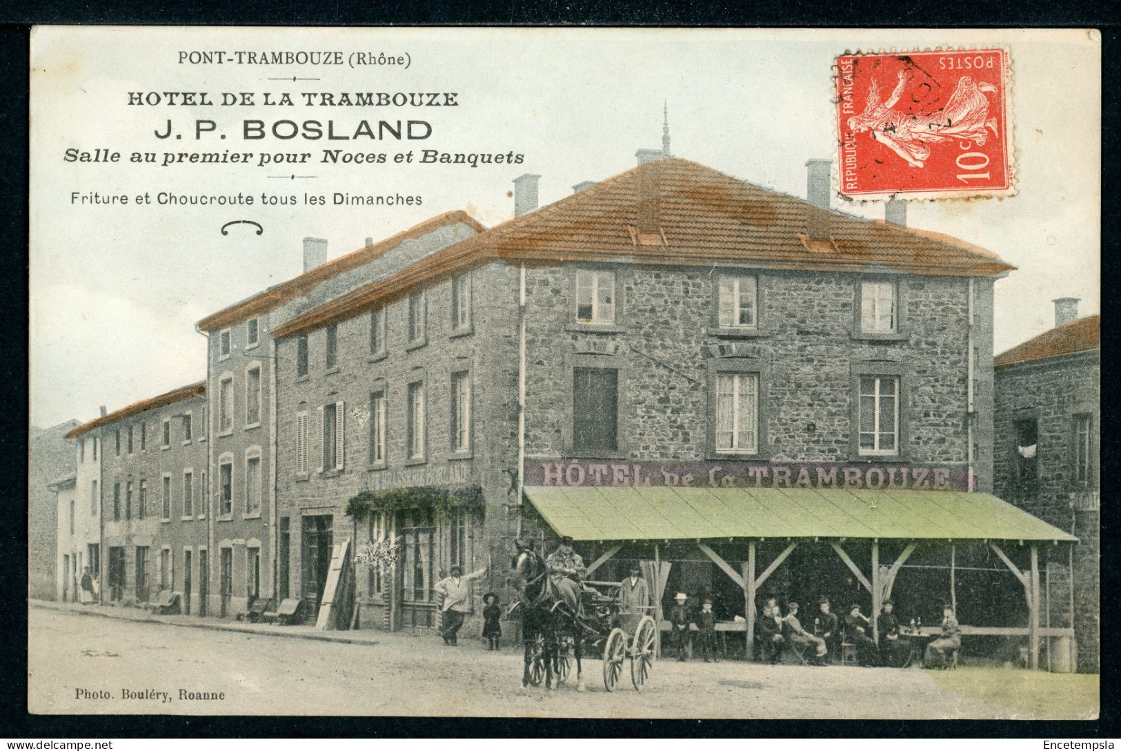 CPA - Carte Postale - France - Pont Trambouze - Hôtel De La Trambouze (CP24523OK) - Cours-la-Ville