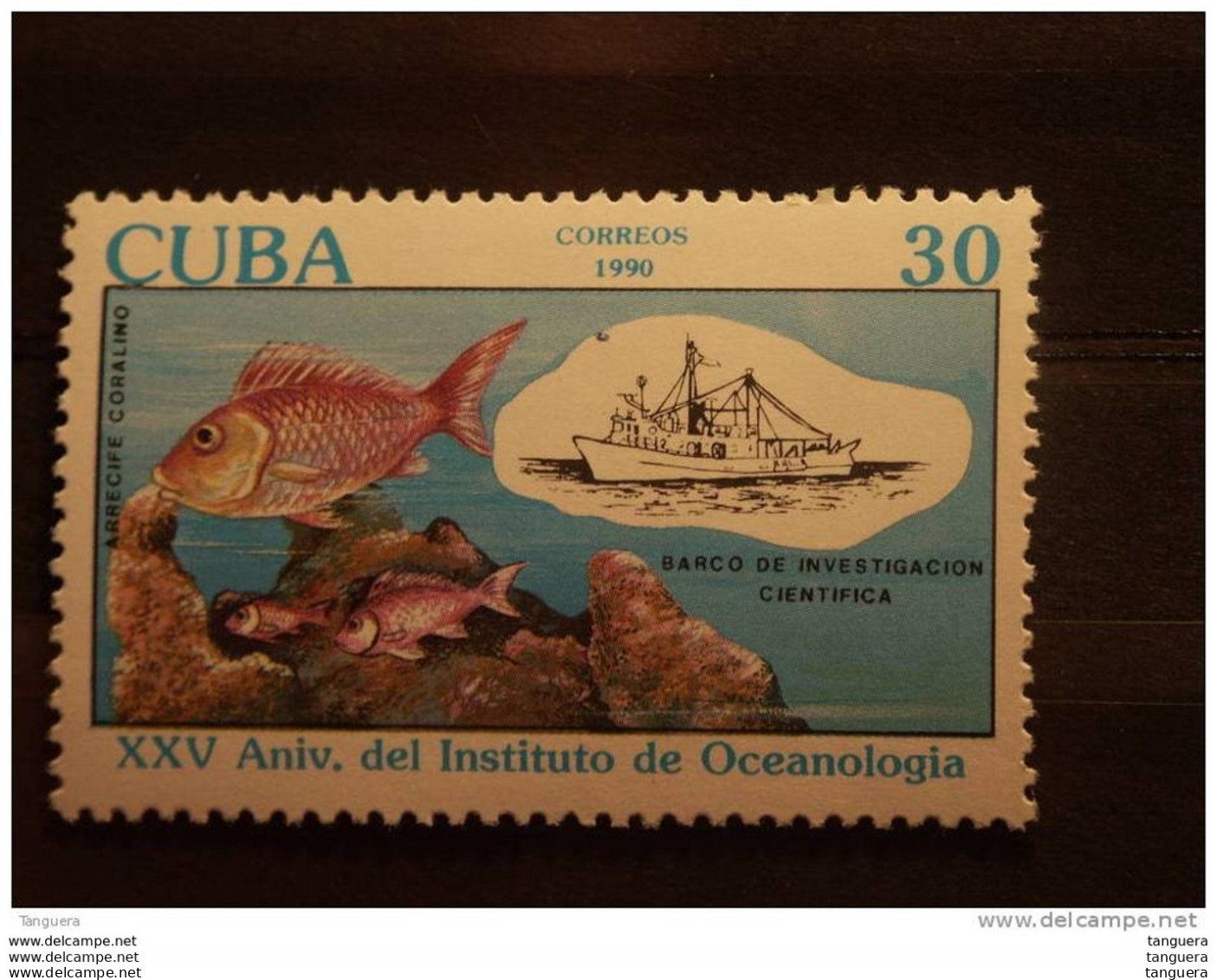 Cuba 1990 Oceanologie Poisson Navire Boot Yv 3033 MNH ** - Neufs