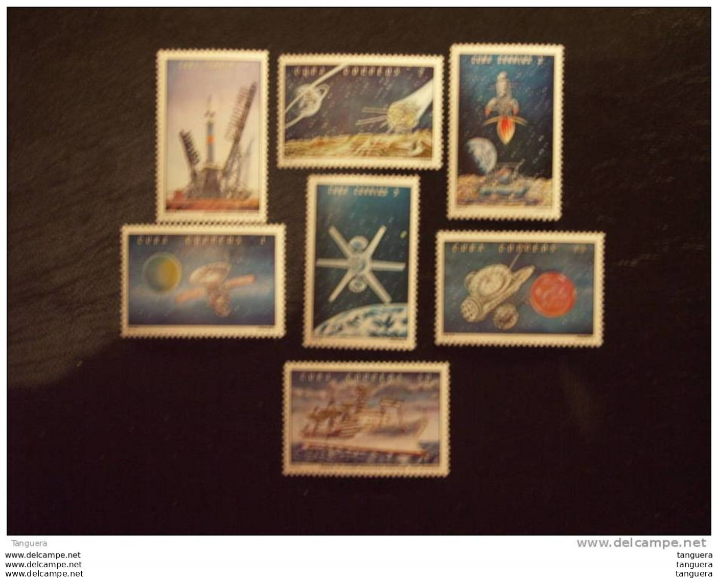 Cuba 1973 Succès Spatiaux Lancement Luna 1 16 Venus 7 Molnia 1 Mars 3 Yv 1665-1671 MNH ** - Nuevos