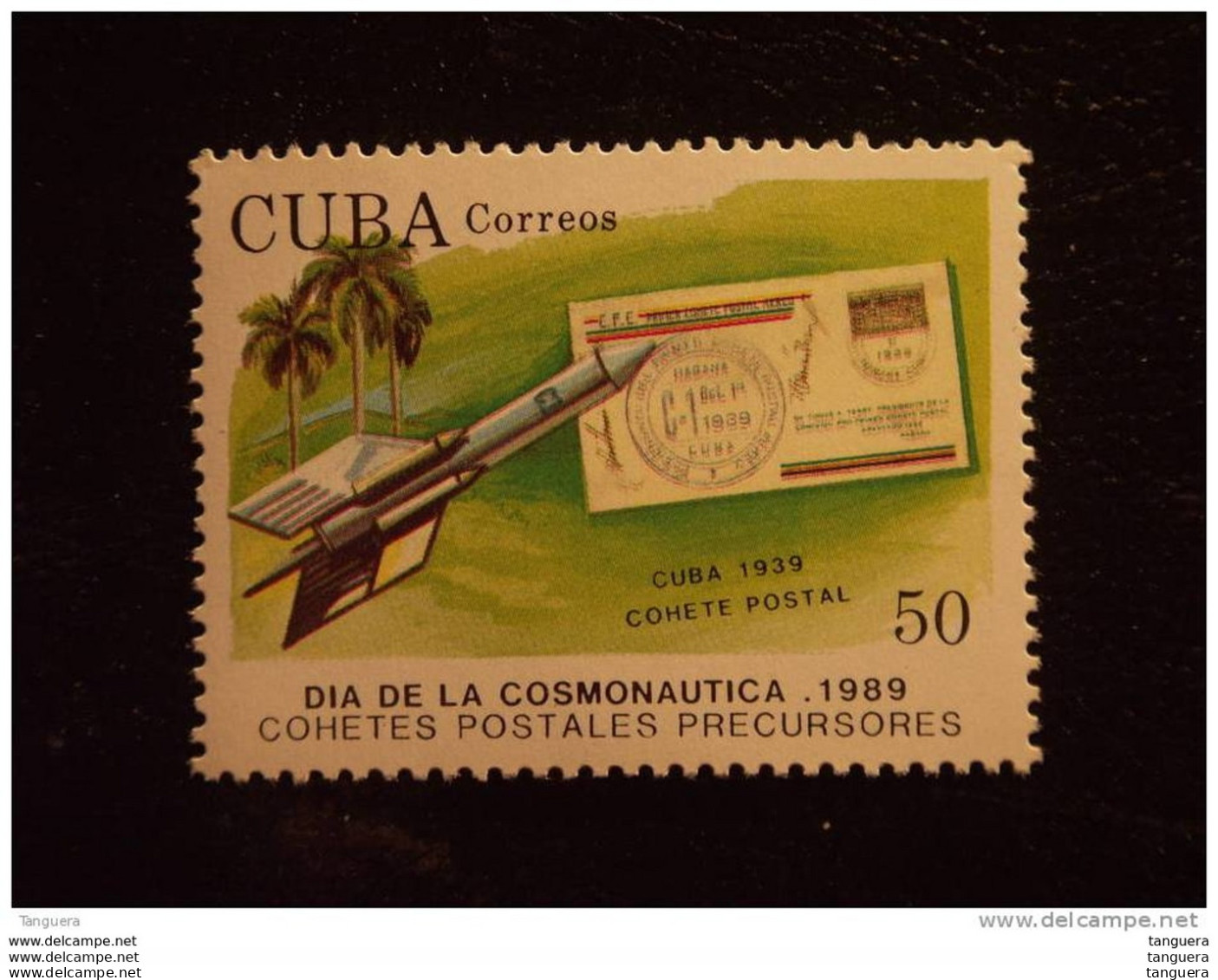 Cuba 1989 Transport Postal Par Fusées Pli 1939 Cuba Yv 2932 MNH ** - Unused Stamps
