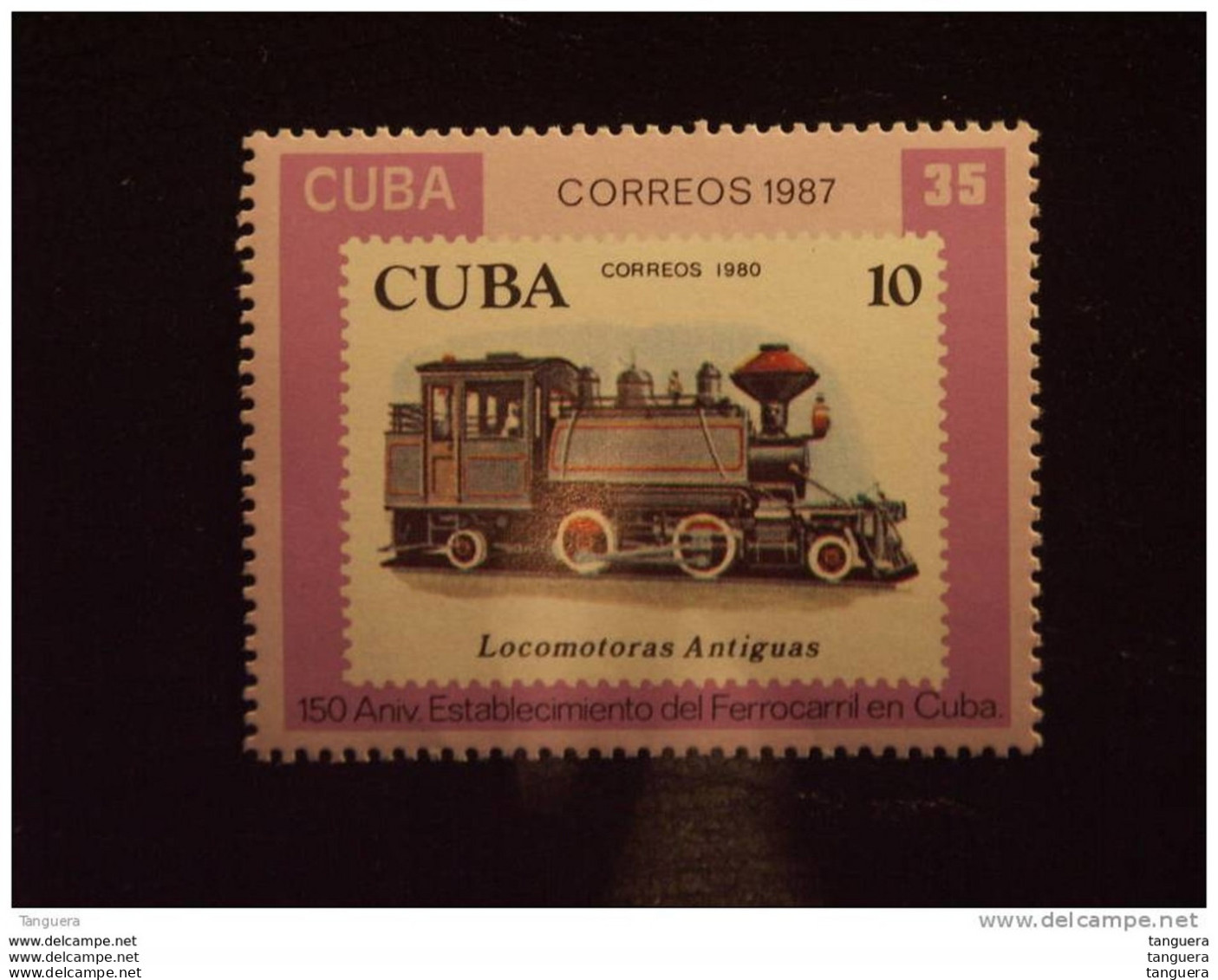 Cuba 1987 150e Anniversaire Chemins De Fer Locomotive Type 2-4-2 Cie Australia Yv 2814 MNH ** - Unused Stamps