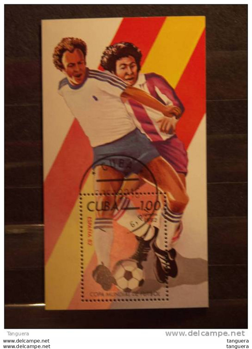 Cuba 1982 Espagna 82 Coupe Du Monde De Football Yv Bloc 70 O - Blokken & Velletjes