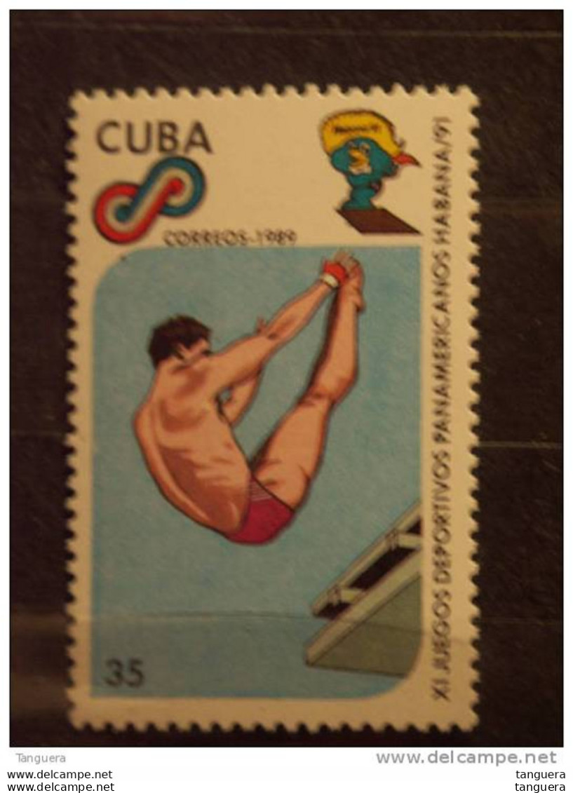 Cuba 1989 Jeux Sportifs Natation Plongeon Duiken Yv 2995  MNH ** - Ongebruikt
