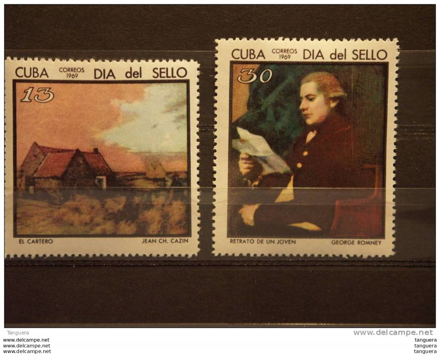 Cuba 1969 Journée Du Timbre Tableaux Schilderij Peinture  Yv 1272-1273 MNH ** - Unused Stamps