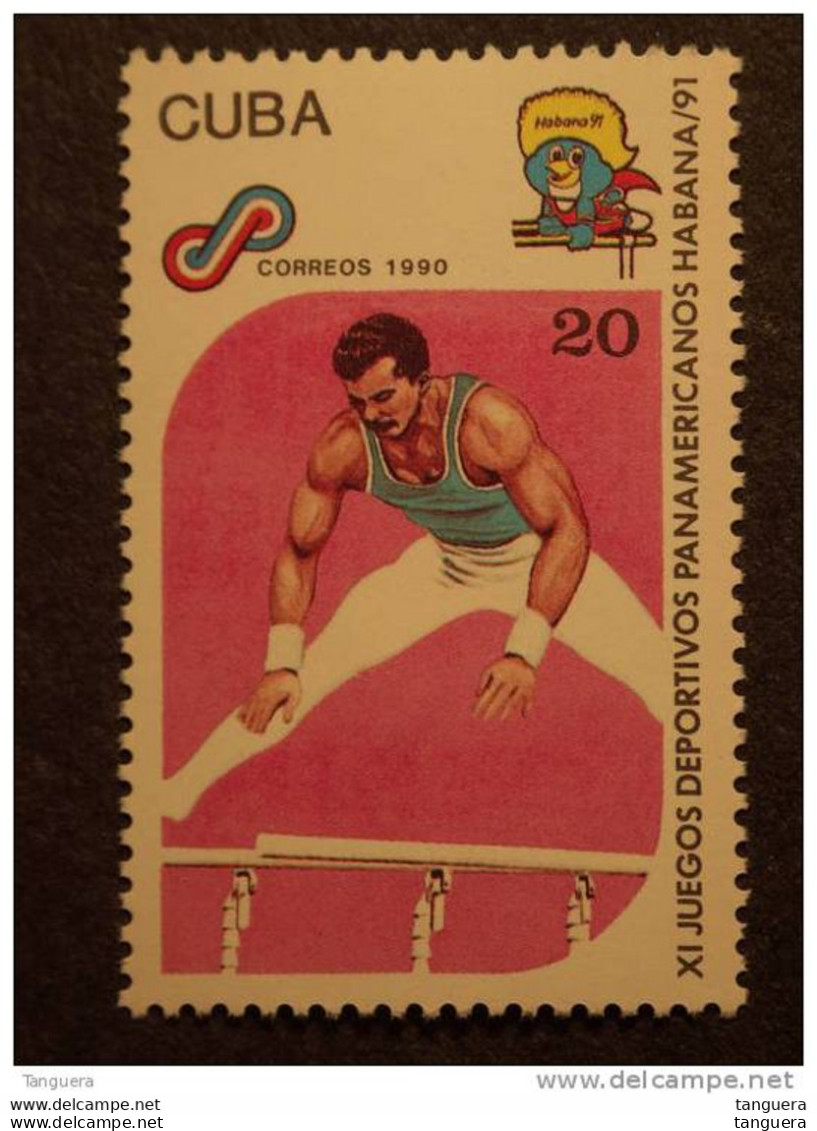 Cuba 1990 Gymnastique Les Barres Parallèles Yv 3086  MNH ** - Neufs