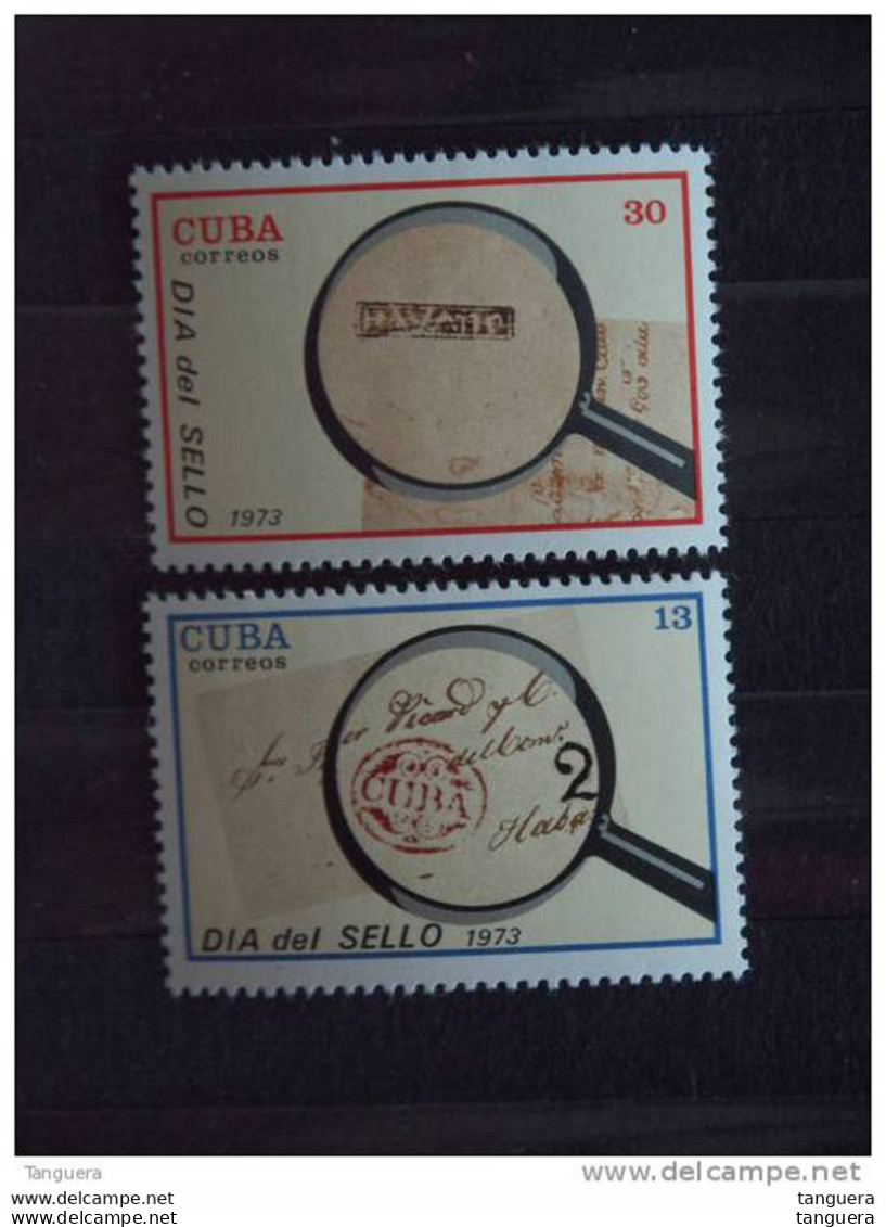 Cuba 1973 Journée Du Timbre Chachets Postaux Yv. 1672-1673 MNH ** - Ungebraucht