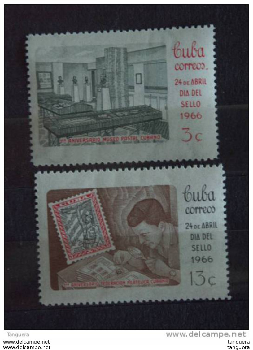 Cuba 1966 Journée Du Timbre Yv 982-983 MNH ** - Ongebruikt