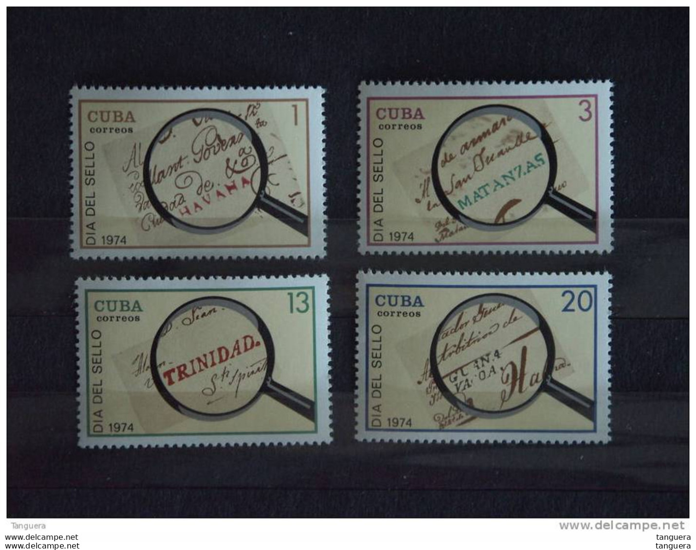 Cuba 1974 Journée Du Timbre Chachets Postaux Yv. 1763-1766  MNH ** - Unused Stamps
