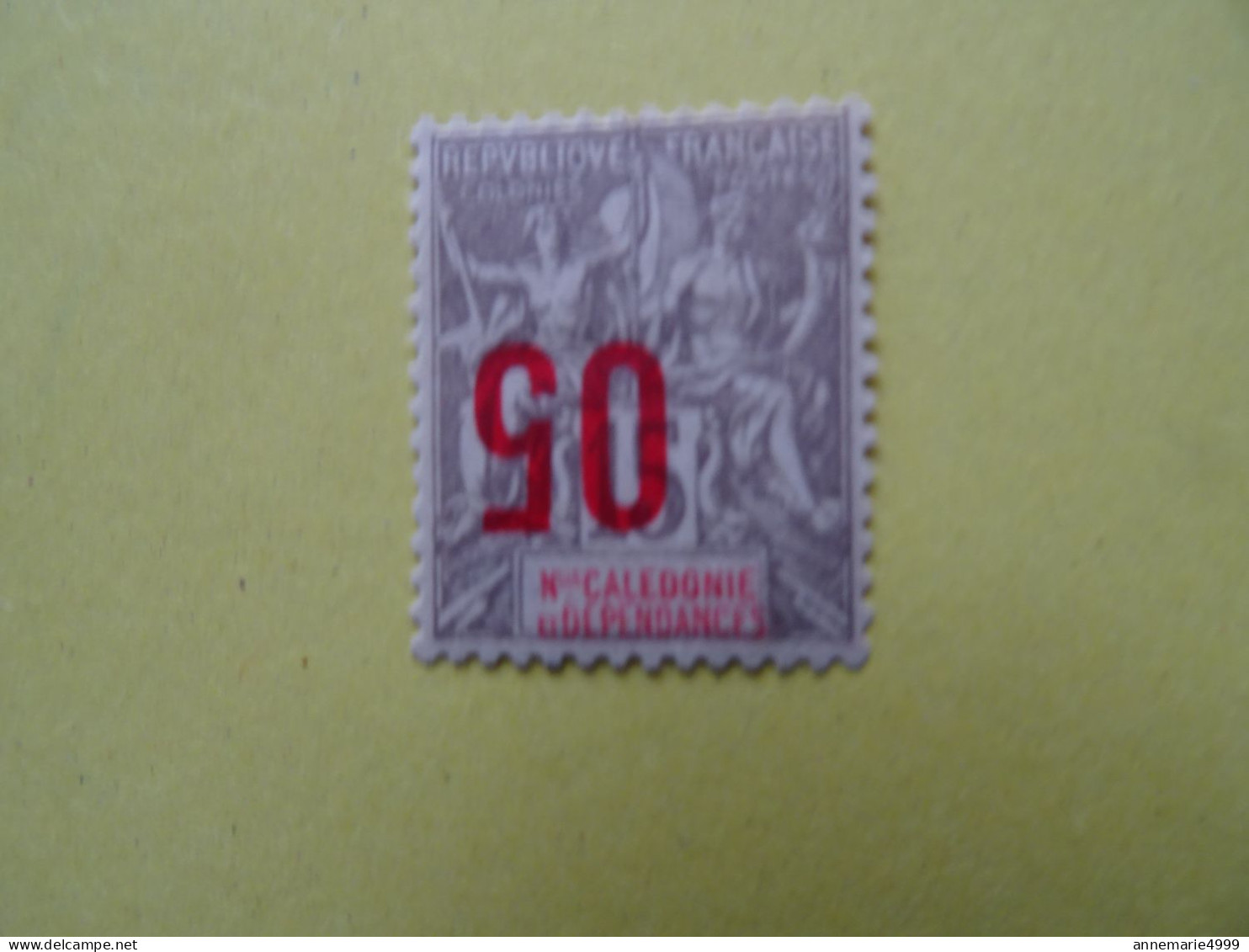 NOUVELLE CALEDONIE N° 105A Variété Une Signature Cote 245 €  Voir Scan - Ungebraucht