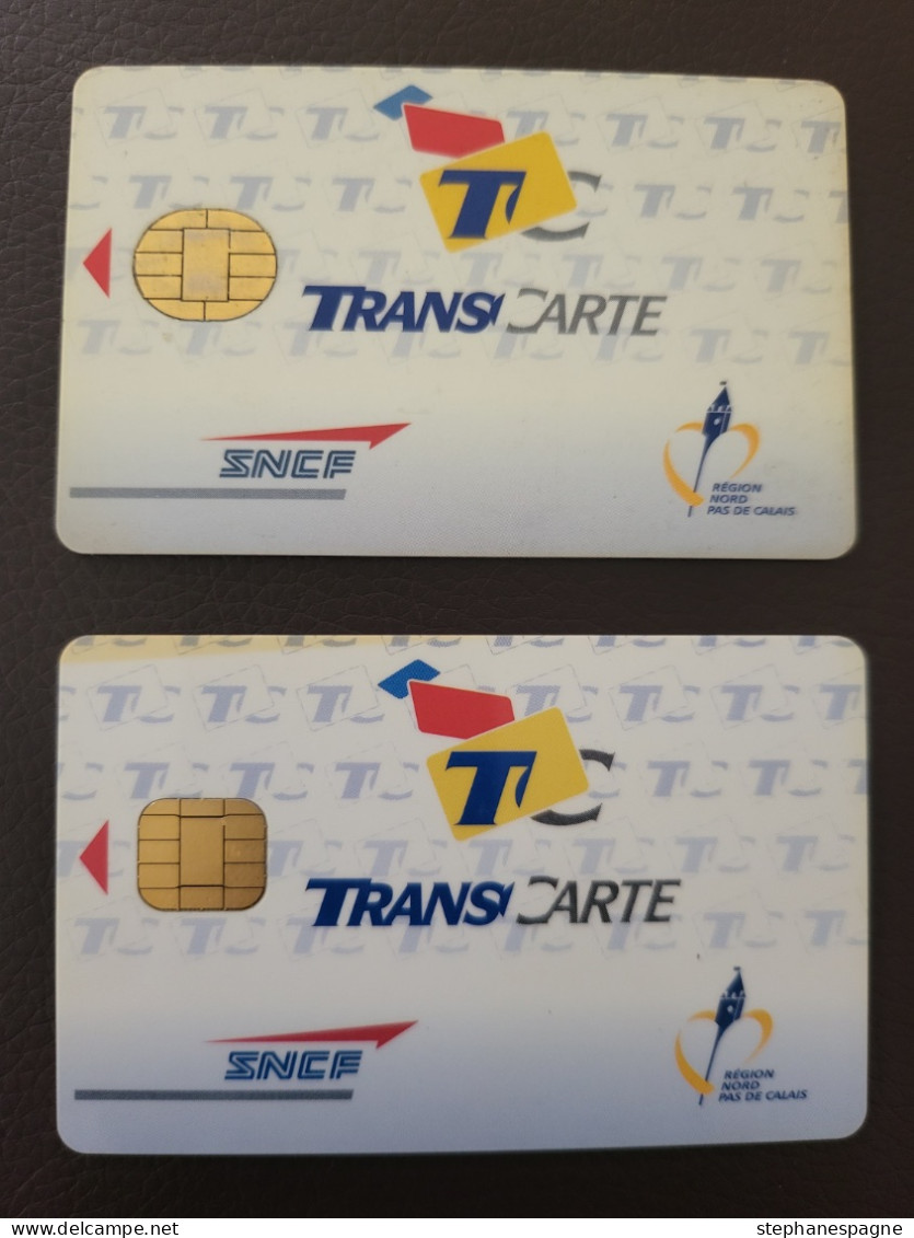 2 CARTES A PUCE TRANSCARTE SNCF - Autres & Non Classés