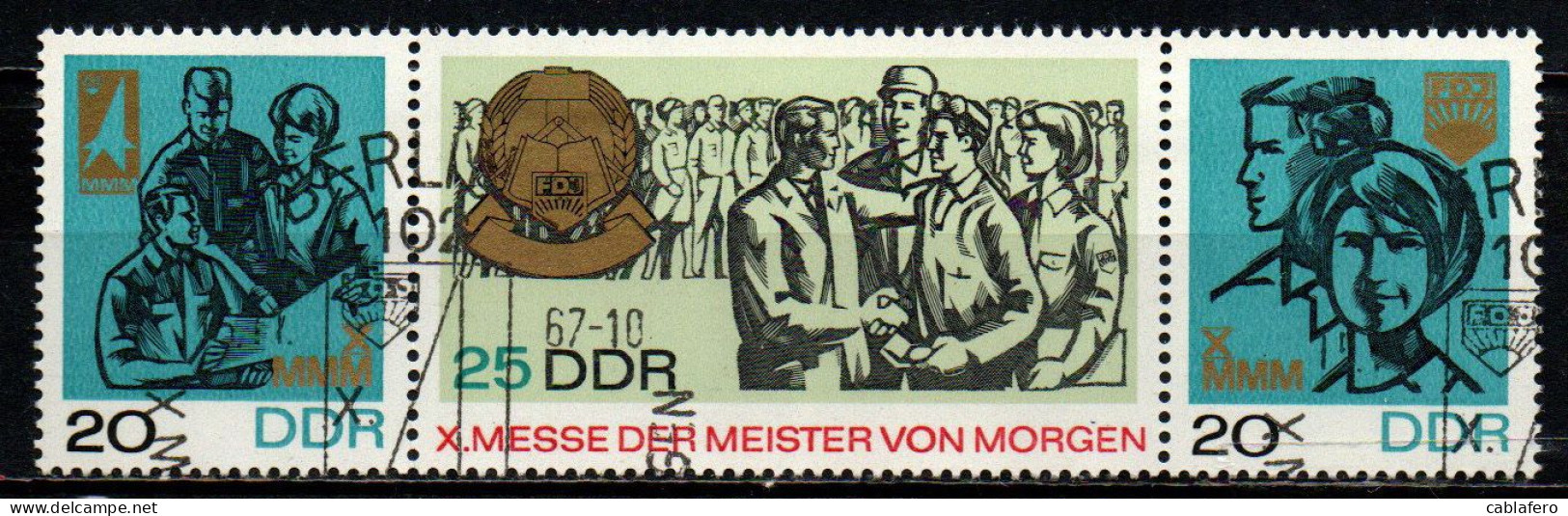 DDR - 1967 - DECIMA ESPOSIZIONE DEI GIOVANI INVENTORI - USATI - Used Stamps