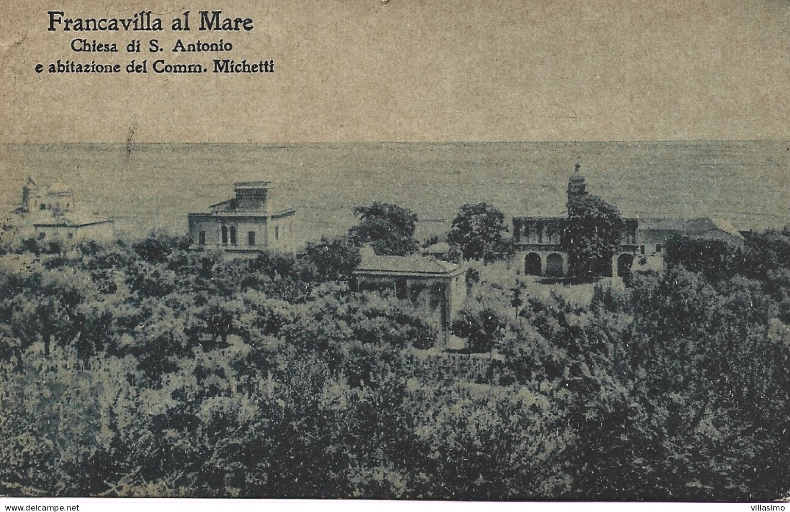 Abruzzo - Chieti - Francavilla A Mare - Chiesa Di S. Antonio E Abitazione Del Comm. Michetti - V. 1911 - Chieti