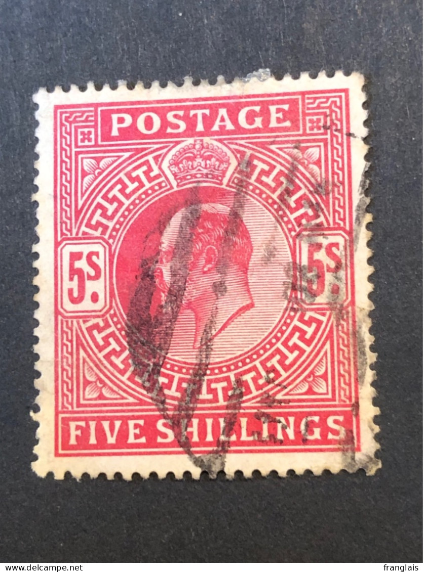 SG 263.  5s Bright Carmine  FU - Used Stamps