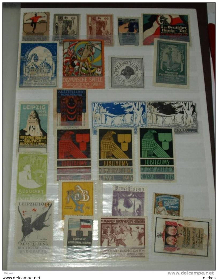 Werbemarke Cinderella Poster stamp Sammlung Collection  über over 170 stück #876