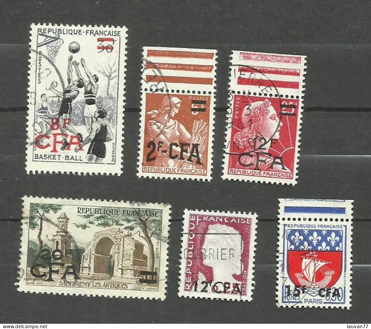 Réunion N°326, 331, 337A, 340, 350, 350A Cote 4.75€ - Used Stamps