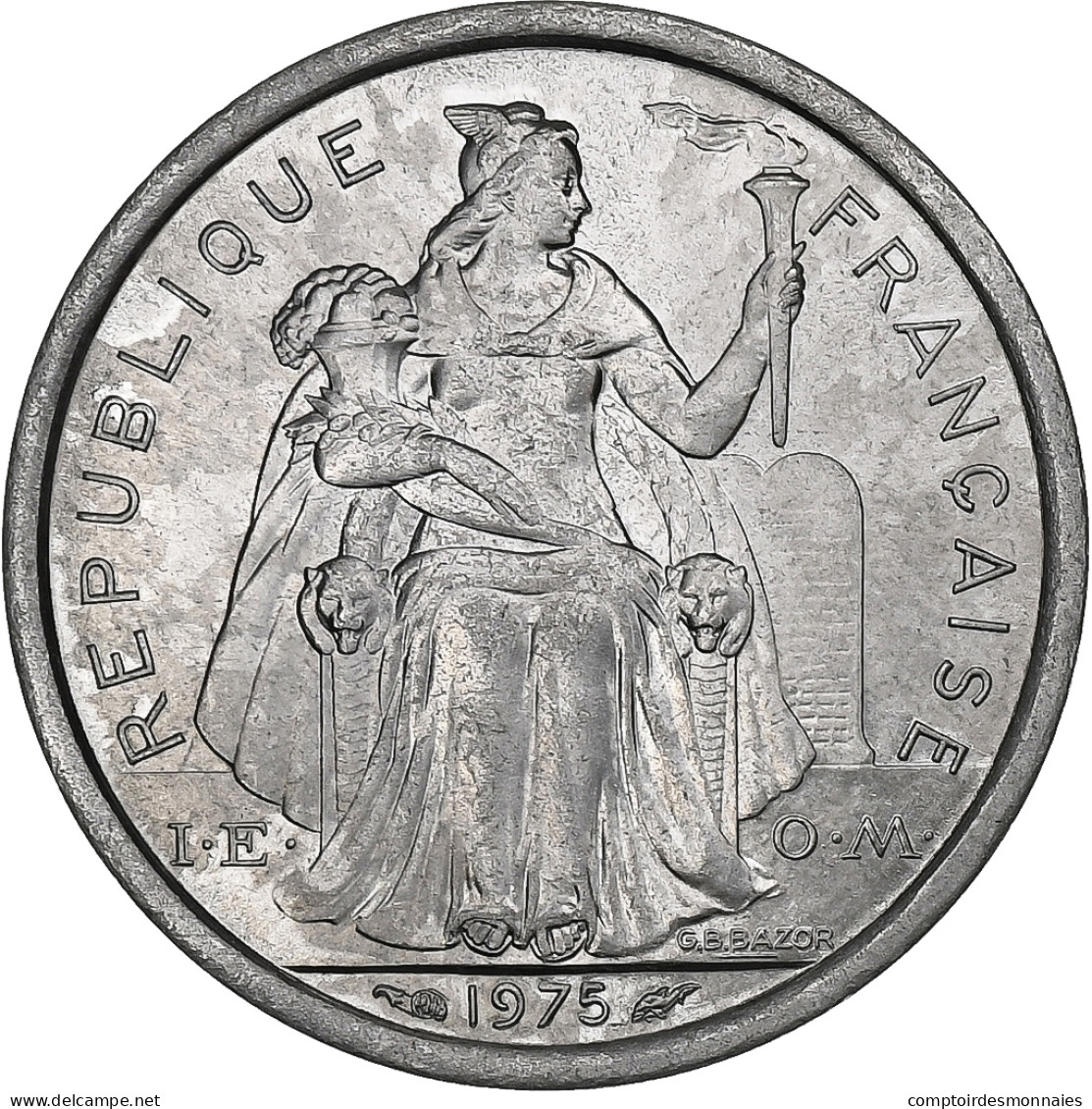 Polynésie Française, Franc, 1975, Paris, Aluminium, SPL, KM:11 - Polinesia Francesa