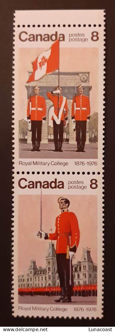 Canada 1976 MNH Sc #692**-693**  2 X Se-tenant Pair, Royal Military College - Ongebruikt