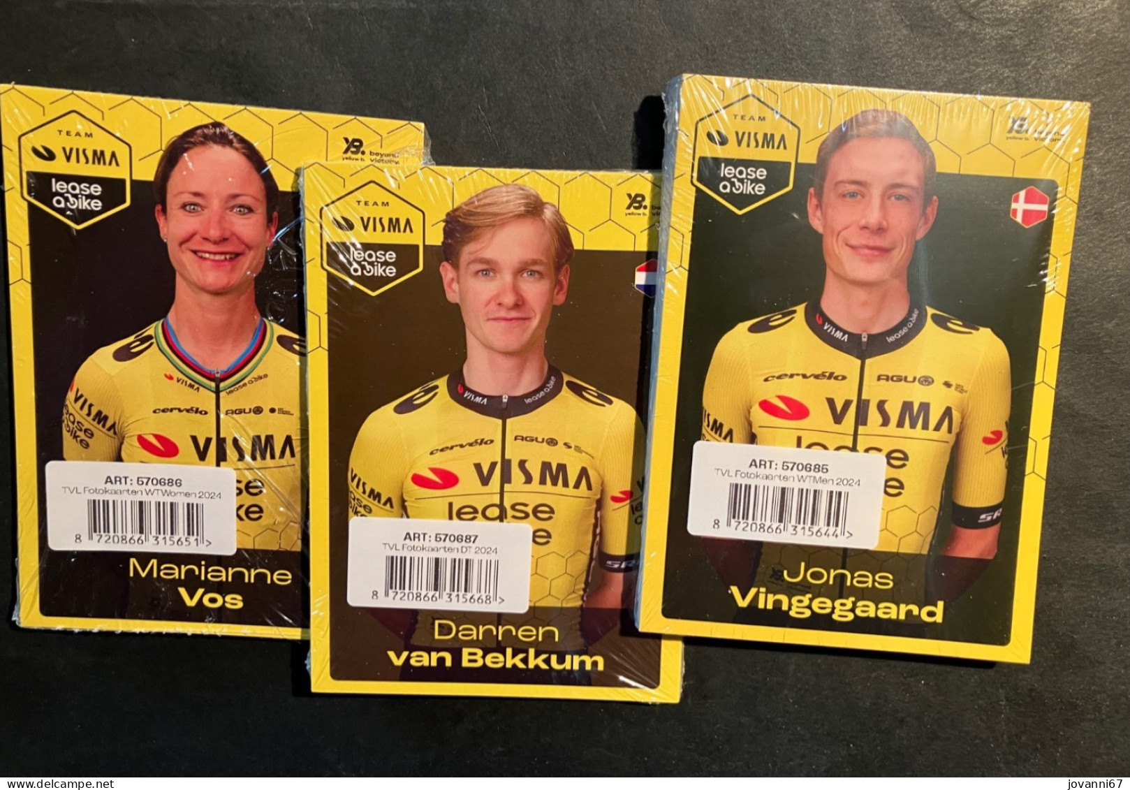 Visma Lease A Bike 3 Complete Sets 2024 WT, DT, Femmes - Cyclisme - Radsport - Cycling - Ciclismo
