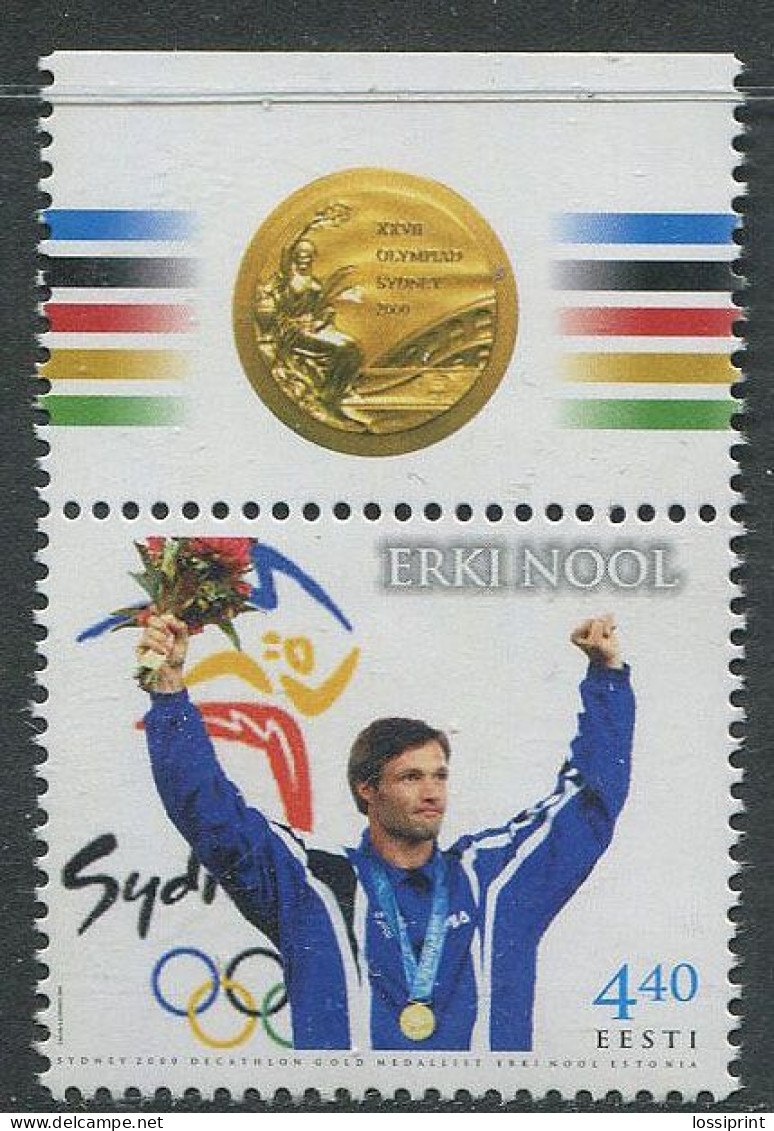 Estonia:Unused Stamp Sydney Olympic Games, Olympic Champion Erki Nool, 2000, MNH - Verano 2000: Sydney