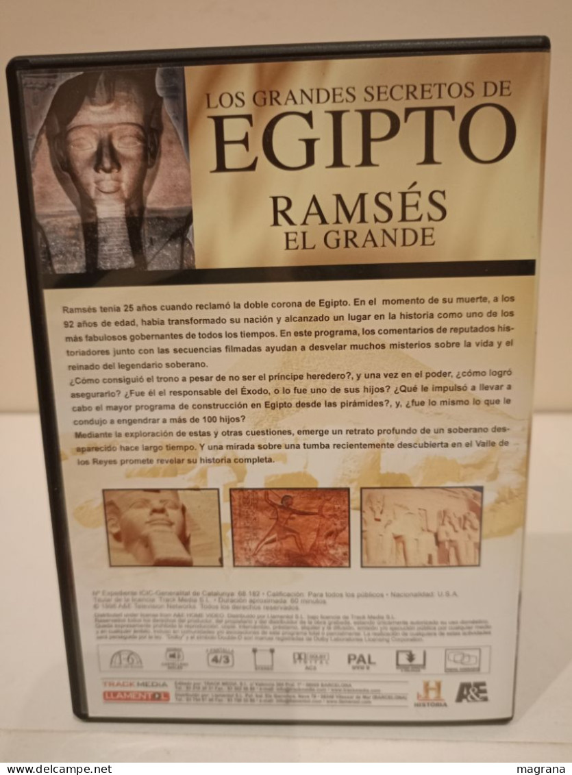 Película Dvd. Los Grandes Secretos De Egipto. Ramsés El Grande. Historia. 1998. - History