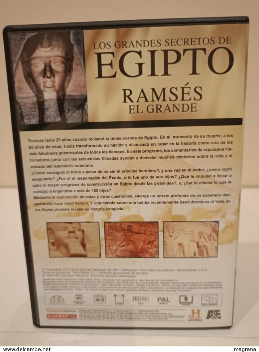 Película Dvd. Los Grandes Secretos De Egipto. Ramsés El Grande. Historia. 1998. - Storia