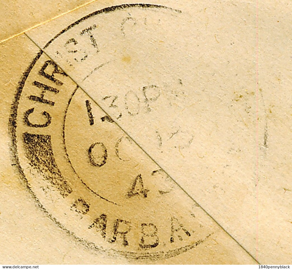 GRENADA 1943 KGVI WW2 Censored Cover To Christ Church Barbados  With Imprint & I.S.S/.36 - Grenade (...-1974)