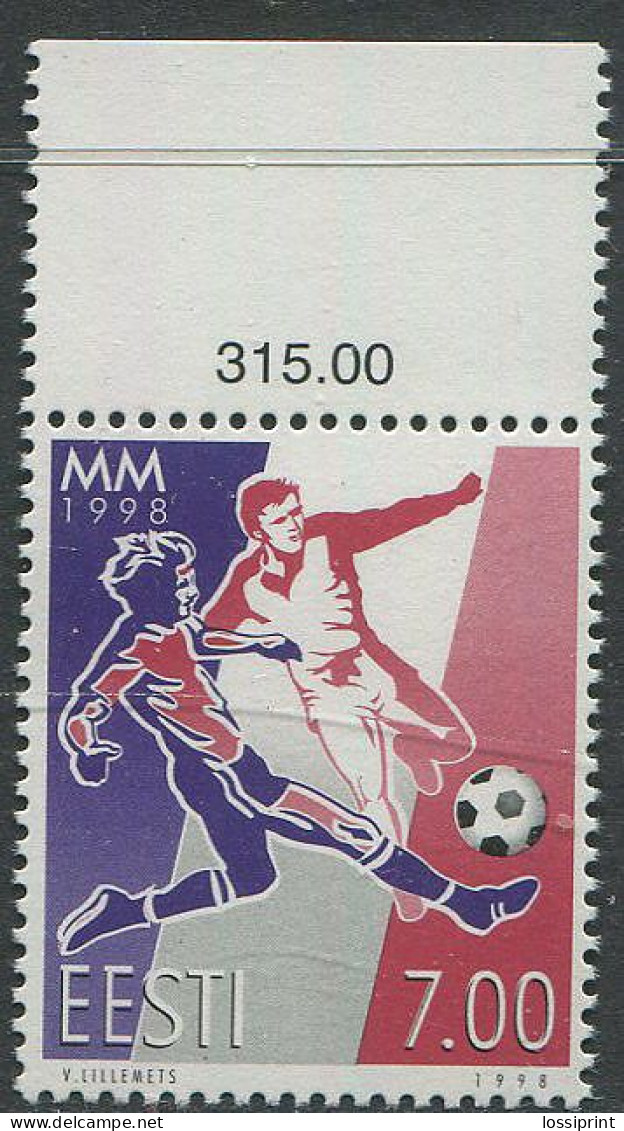Estonia:Unused Stamp Football World Championships 1998, MNH - 1998 – France