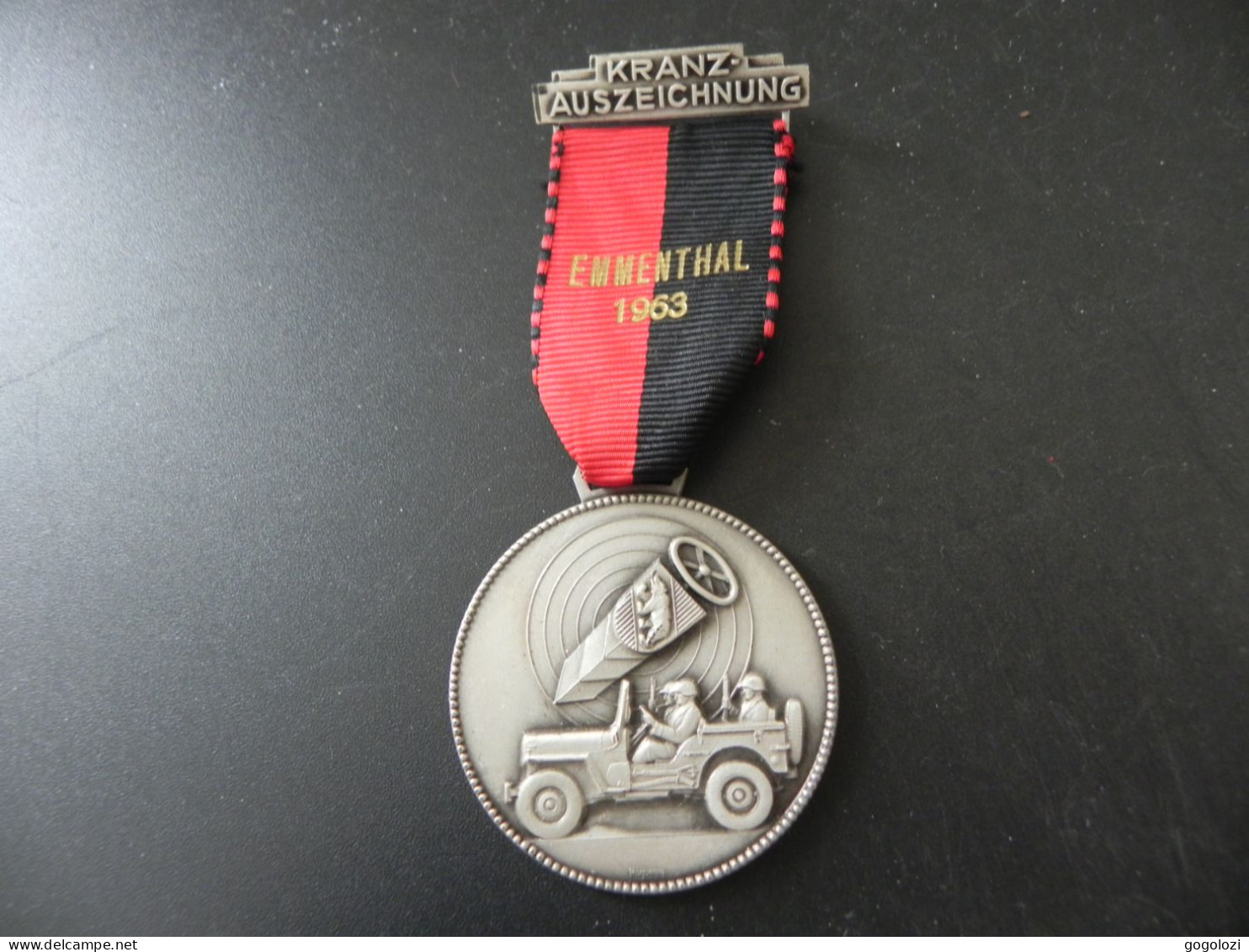 Shooting Medal - Medaille Schweiz Suisse Switzerland - Kranzauszeichnung Emmenthal 1963 - Autres & Non Classés