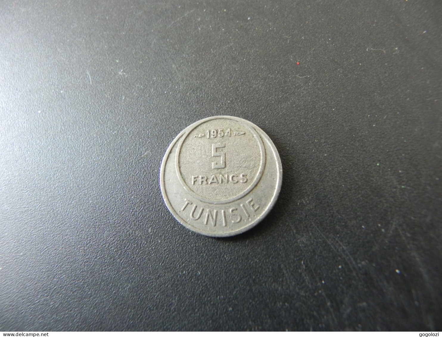 Tunisia 5 Francs 1954 - Túnez