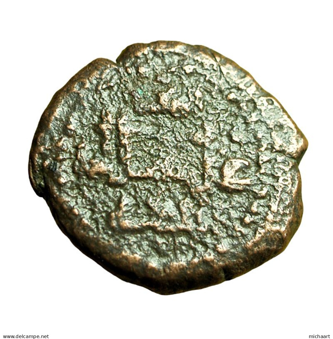 Medieval Coin Messina Sicily Guglielmo II AE13mm Lion / Cufic Legend 04050 - Sizilien