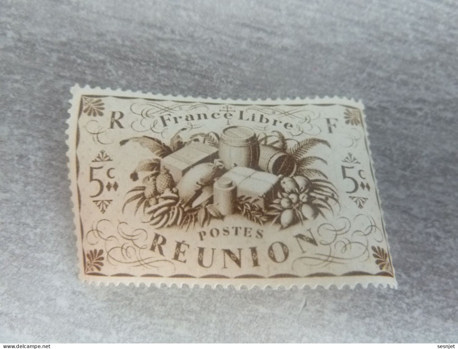 Série De Londres - France-Libre - Réunion  - 5c. - Yt 233 - Sépia - Neuf Sans Trace De Charnière - Année 1943 - - Nuevos