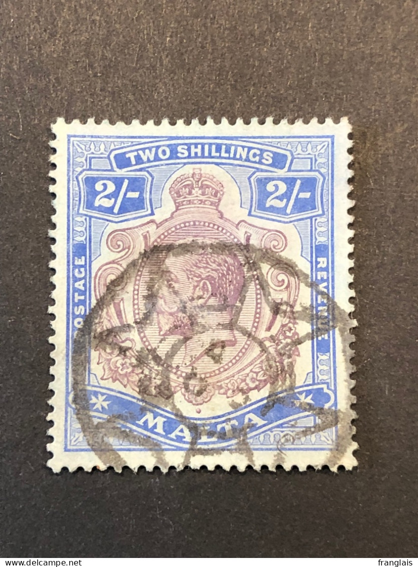 SG 86  2s Purple And Bright Blue FU - Malta (...-1964)