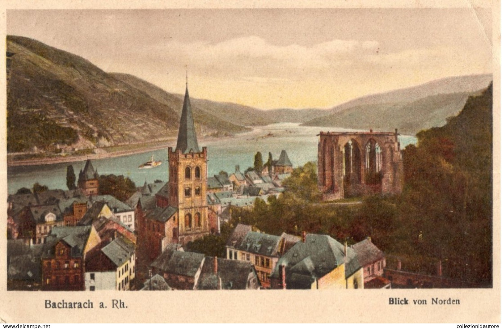 BACHARACH A. RH. - BLICK VON NORDEN - CARTOLINA FP SPEDITA NEL 1926 - Bacharach