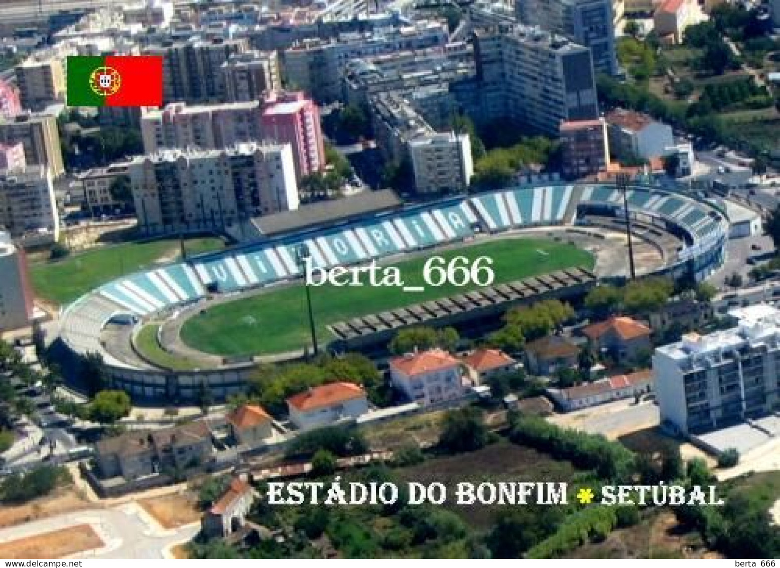 Portugal Setubal Bonfim Stadium New Postcard - Stadi