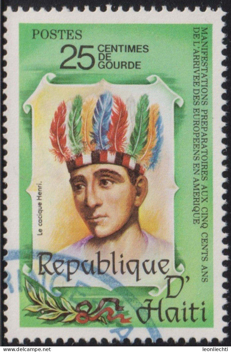 1986  Haiti ° Mi:HT 1489, Sn:HT 819, Yt:HT 839, Sg:HT 1540, 500 Years America - Haïti