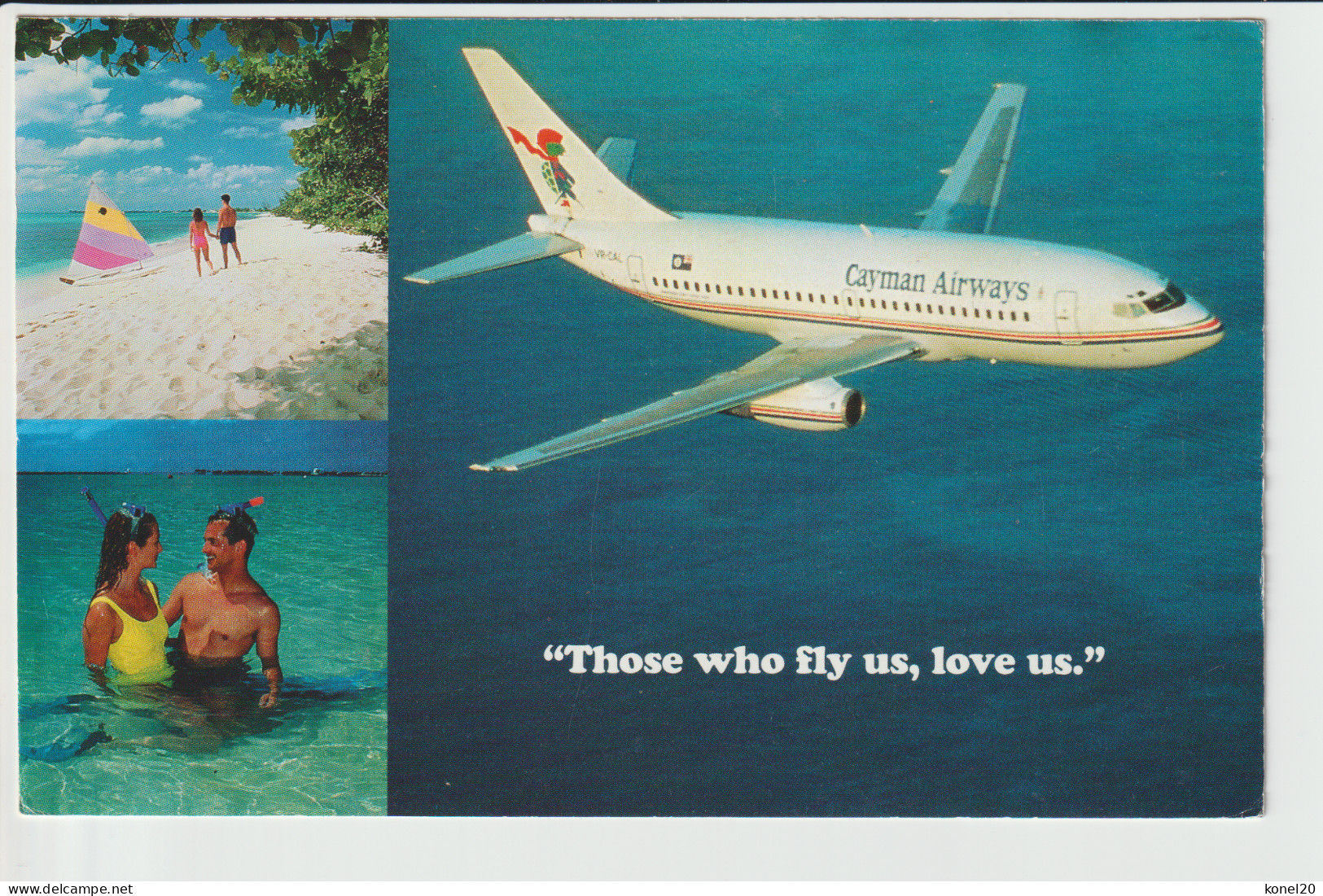 Vintage Pc Cayman Airways Boeing 737 Aircraft - 1919-1938: Fra Le Due Guerre