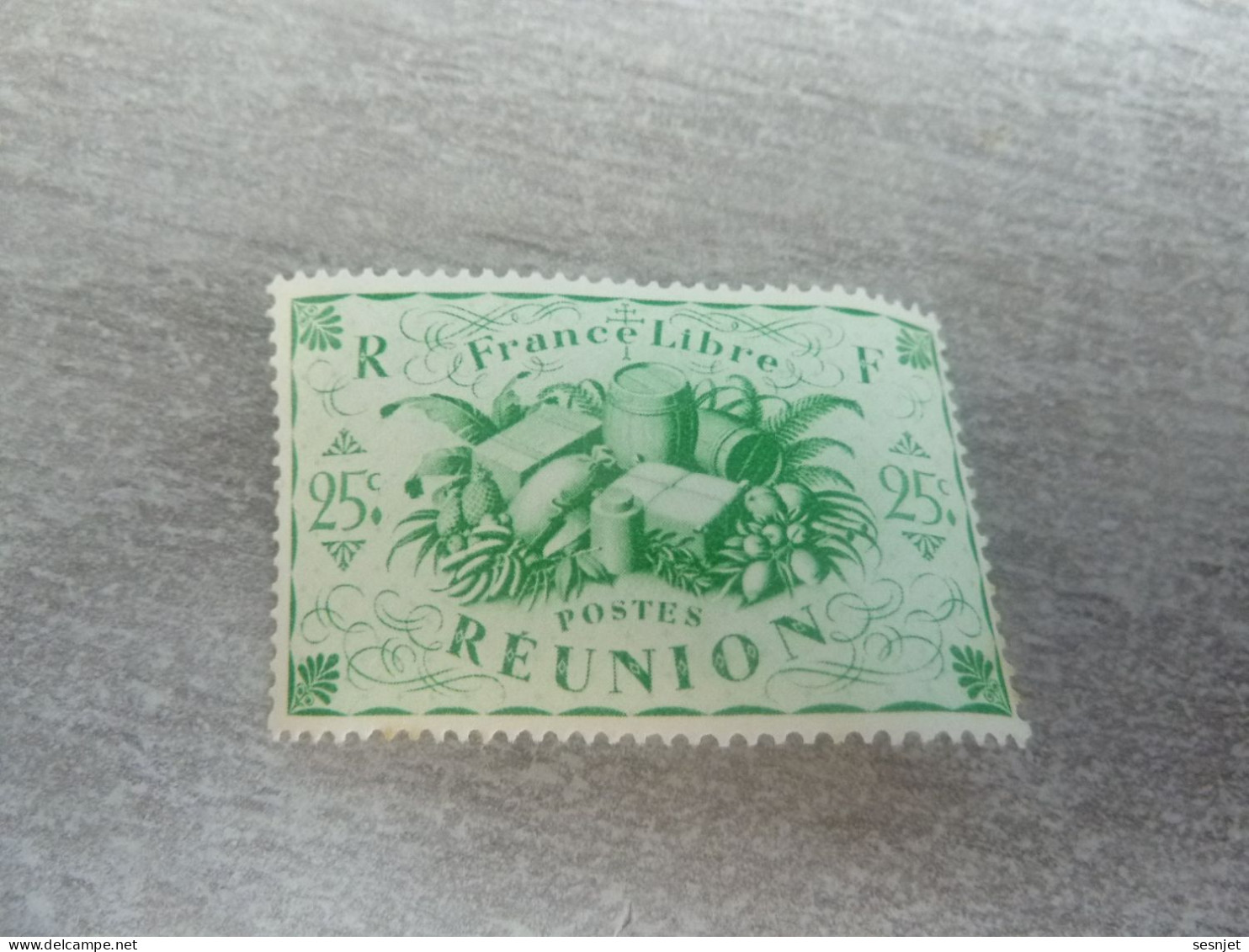 Série De Londres - France-Libre - Réunion  - 25c. - Yt 235 - Vert-jaune - Neuf Sans Trace De Charnière - Année 1943 - - Nuovi